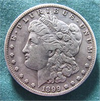 1899-S U.S. MORGAN SILVER DOLLAR COIN
