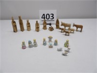 2 Minature Nativity Sets