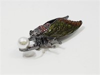 Cicada Bug Brooch