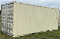 (A) 2024 20’ Single Door Shipping Container