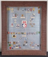 1968-1988 World Olympic Pins Framed