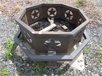 octagon metal fire ring