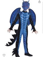 New Black and Blue Dragon Halloween Costume for