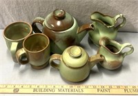 Frankoma, pottery/tea pots/servers/mugs