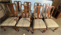 8 Late 20th Century Queen Anne Dining Chairs