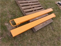 New unused 6 1/2' pallet fork extensions