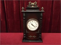 Ornamental Quartz Mantel Clock w/ Storage