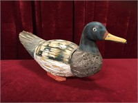 Hand Crafted 21" Reed Duck Figure