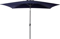 (READ)C-Hopetree Patio Umbrella  6.5 x 10 ft  Blue