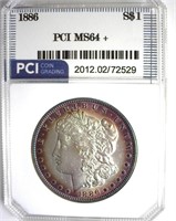 1886 Morgan PCI MS64+ Purple Rim