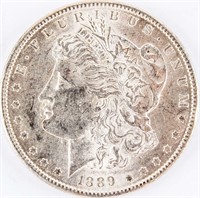 Coin 1889-S Morgan Silver Dollar Choice BU