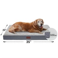 WFF8001  Ophanie Gray Orthopedic Dog Bed, L size,