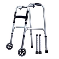 MAYQMAY Adjustable Height Wheeled Walker,