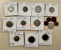 1854-1935 German Coins (living room shelf)