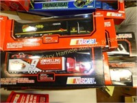 2 Boxes with 8 total Nascar items