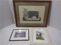 Framed/Matted Pictures--1 Needlepoint 21 1/2" x