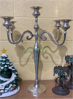 Silver plate candelabra - 24 inches tall(1144)