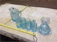 11 pcs. Imperial Lenox lt carnival blue ice tea