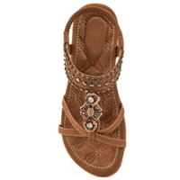 New $46 Womens Summer Flats Beach Dress