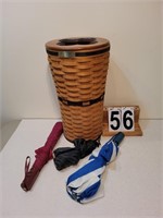 Longaberger Basket 1994 Umbrella w/ 3 Umbrellas