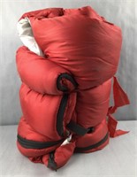 Red sleeping bag