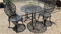 Iron patio Table and chairs