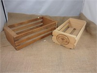 Decorative Small Wood Slat Boxes - 2