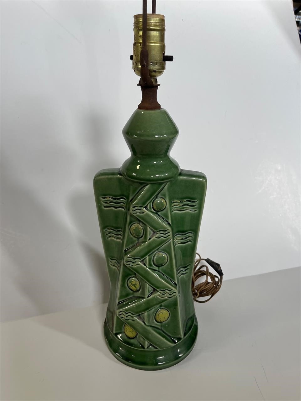 Mid-century pottery lamp