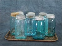 Lot of Eight Mason Jars