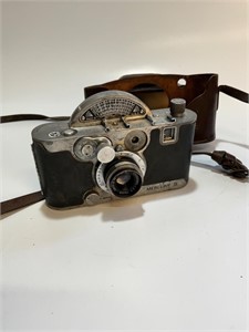 Mercury II 1940s/50s camera with leather case