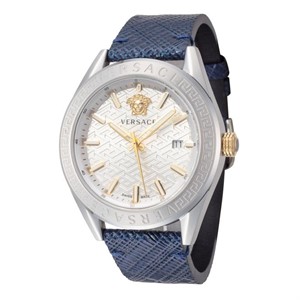 Versace Men's White Dial Gold 42mm Quartz Watch