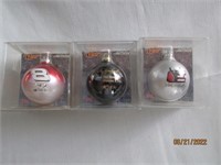 3 Nascar Collectibles Christmas Ornaments