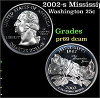 Proof 2002-s Mississippi Washington Quarter 25c Gr