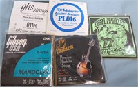 5 SETS OF NEW GUITAR STRINGS GIBSON* GHS* & MORE
