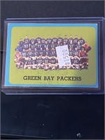 1963 TOPPS FOOTBALL GREEN BAY PACKERS TEAM CARD