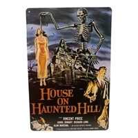House On Haunted Hill Movie poster tin, 8x12,