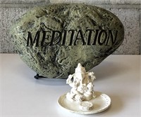 Meditation Rock and Incense Burner