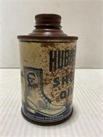 HUBERDS CONE TOP SHOE OIL CAN