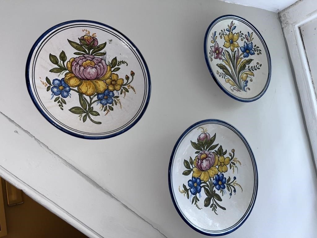 Vintage Del Olmo Telavra Spanish Ceramic Plates-3