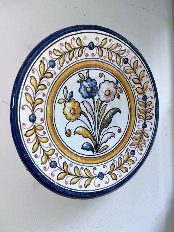 Vintage Del Olmo Telavra Spanish Ceramic Plate