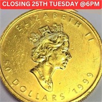 24K  1 Oz Fine 9999 Coin