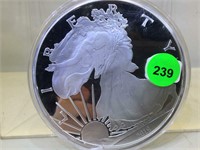 SIlver 4 Troy Ounce .999 Fine Silver Round - Quart