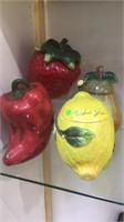 4 PC COOKIE JARS