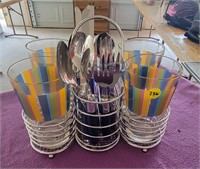 Glass and Silverware Caddy