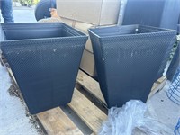 2 Lots of 1 ea Decorator Pots 19" Tall