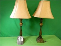 2 Lamps - Works -29" Tall