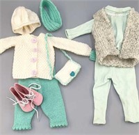 Hand knit  Sasha 16 in doll clothes sweaters/boots