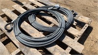(2) 1/2-In Galvanized Cables w/ Ends (56' Each)