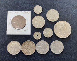 Mixed Group of Great Brittain Shilling Coins