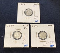 Group of Silver Netherlands Coins - AU Cond.